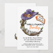 C'est des invitations pour une fête d'Halloween (Devant / Derrière)