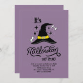 C'est des invitations pour une fête d'Halloween (Devant / Derrière)