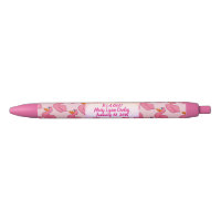 C'est des stylos d'un canard de rose de fille