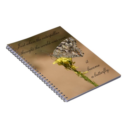 C'est devenu un papillon - carnet (Côté Droit)