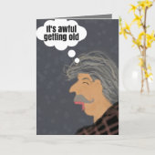 C'est difficile de vieillir la carte d'anniversair (Fleur jaune)