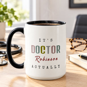 C'est DOCTEUR [Nom personnalisé] Tasse énorme