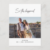 C'Est Donc Arrivé Elopement Photo Carte Postale (Devant)