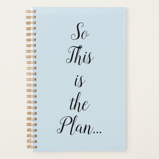 C'est donc le plan Spiral Planner (Devant)