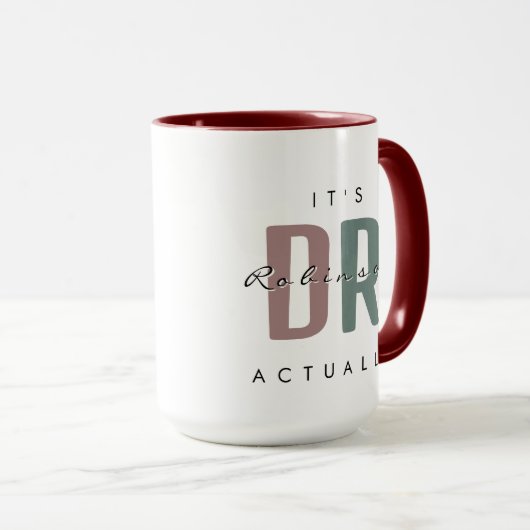 C'est Dr. [Nom Personnalisé] En Fait Grosse Mug (Devant droit)