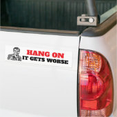 C'Est Drôle, Ça Obtient Pire Sticker Bumper Vinyl (Sur camion)
