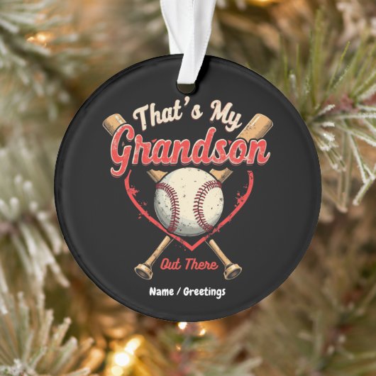 C'Est Drôle Pour Mon Petit-Fils Là-Bas De Baseball (Arbre)