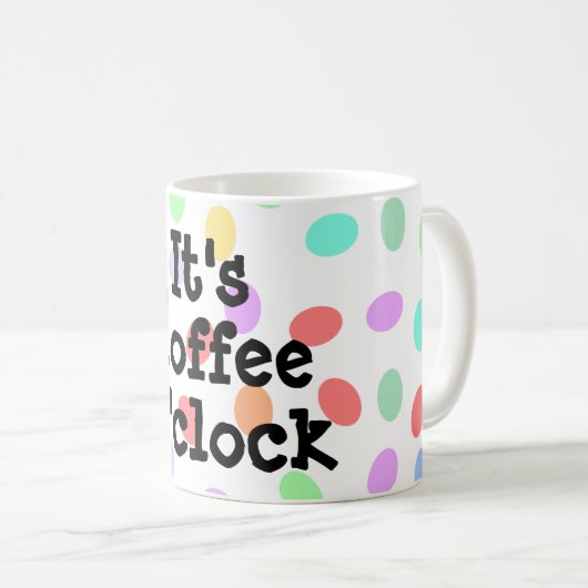 C'est du café O'clock Mug (Devant droit)