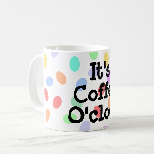 C'est du café O'clock Mug (Devant gauche)