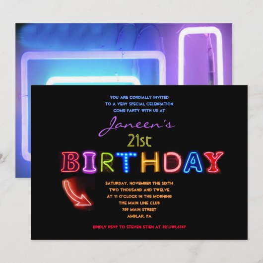 C'EST ÉLECTRIQUE ! 21e Invitation d'invitation à l (Devant / Derrière)