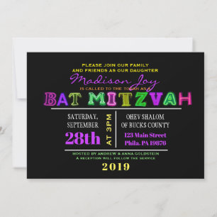 C'EST ÉLECTRIQUE ! INVITATION Bar Mitzvah à LUMIÈR