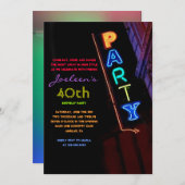 C'EST ÉLECTRIQUE !  Invitation d'invitation de NEO (Devant / Derrière)