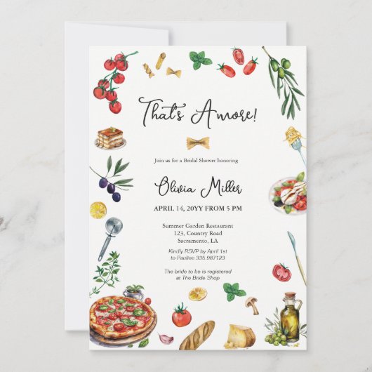 C'est encore une invitation à la douche nuptiale i (Devant)