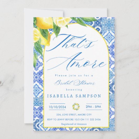 C'est encore une invitation à la douche nuptiale i (Devant)