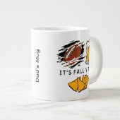 C'est Fall Y'all Football, Bière, Chips Mug (Devant droit)