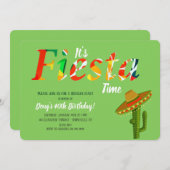 C'est Fiesta Time Invitation (Devant / Derrière)