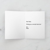 C'est fini ! Carte de vœux pliée (Intérieur)