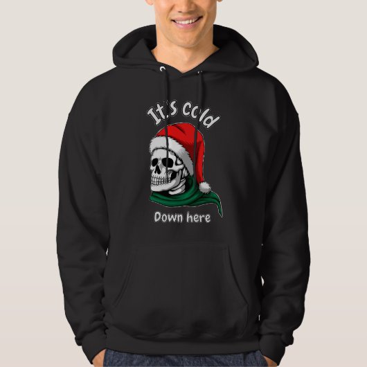 C'est froid ici sweat à capuche (Devant)