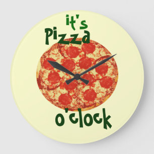 C'est horloge heure de pizza