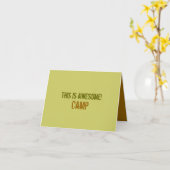 C'est impressionnant ! Carte pour notes (Fleur jaune)