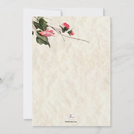 C'est invitation de printemps (Dos)