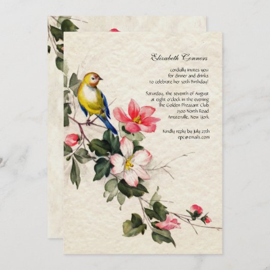 C'est invitation de printemps (Devant / Derrière)