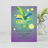 C'est invitation de temps de carnaval (Debout devant)