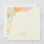 C'est invitation florale d'anniversaire de temps (Dos)