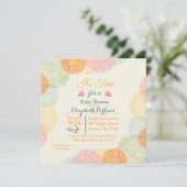 C'est invitation florale de baby shower de temps (Debout devant)