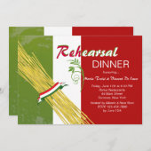 C'est invitation italienne de dîner de répétition (Devant / Derrière)