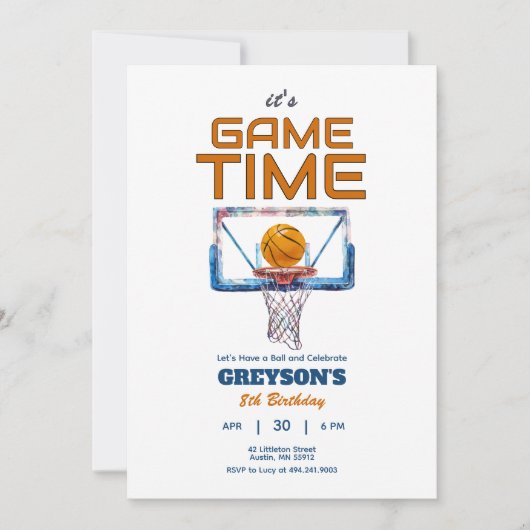 C'est Jeu Time Any Age Anniversaire Invitation (Devant)