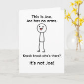 C'est Joe carte de vœux drôle (Fleur jaune)