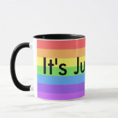 C'est juste amour, tasse de café d'arc-en-ciel de (Gauche)