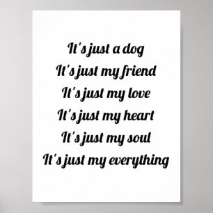 C'est juste une affiche de chien