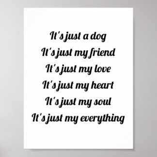 C'est juste une affiche de chien