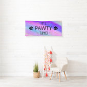 C'est la bannière du temps de pawty (En situation)