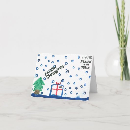 C'est la carte de Noël de saison (Devant)