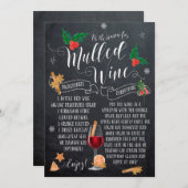 C'est la carte de Noël vin chaud de la saison (Devant / Derrière)