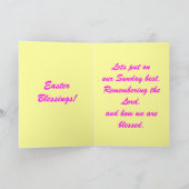 C'EST LA CARTE DE TEMPS BONNET DE PÂQUES (Intérieur)