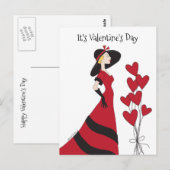 C'est la carte postale de la Saint-Valentin (Devant / Derrière)