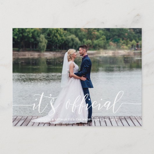 C'est la carte postale Mariage officielle (Devant)