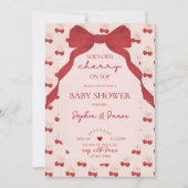 C'est la cerise sur le gâteau invitation à une bab (Devant)