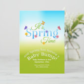 C'est la Faire-part de grossesse du printemps (Debout devant)