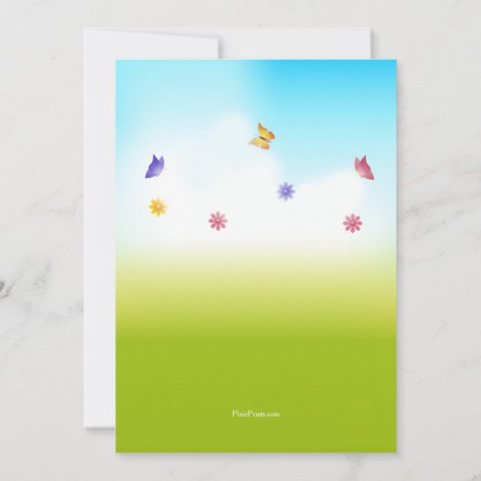 C'est la Faire-part de grossesse du printemps (Dos)