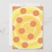 C'EST LA FÊTE DE LA PIZZA ! Bonne Invitation de fê (Dos)