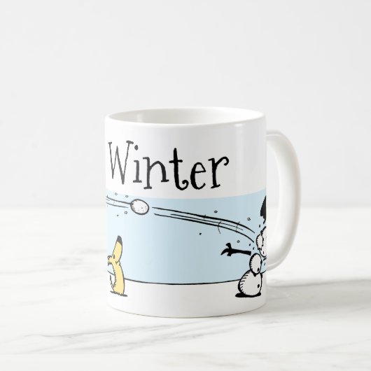 C'est la Mug de café d'hiver (Devant droit)