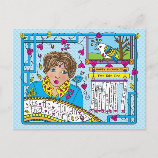 C'est la pensée qui compte_ Carte postale (Devant)