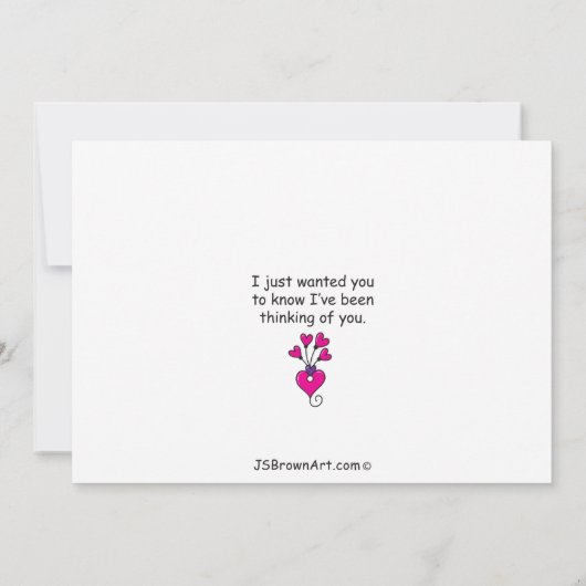 C'est la pensée qui compte la carte plat 7"x5" (Dos)