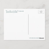 "C'est là que j'attendrai" Carte postale (Dos)