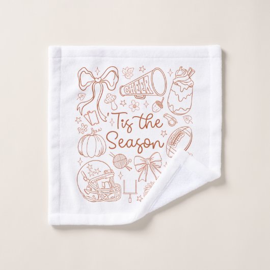 C'est la saison automne Cheer dessin manuel automn (Gant de toilette)
